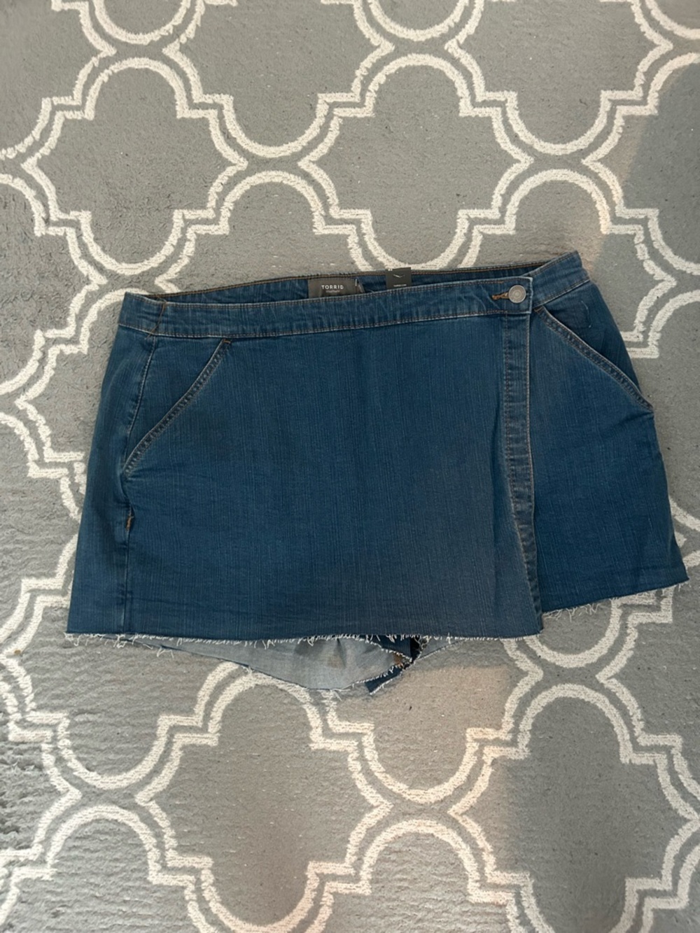 NWT Torrid Size 20 vintage stretch mid rise skort - Picture 4 of 8